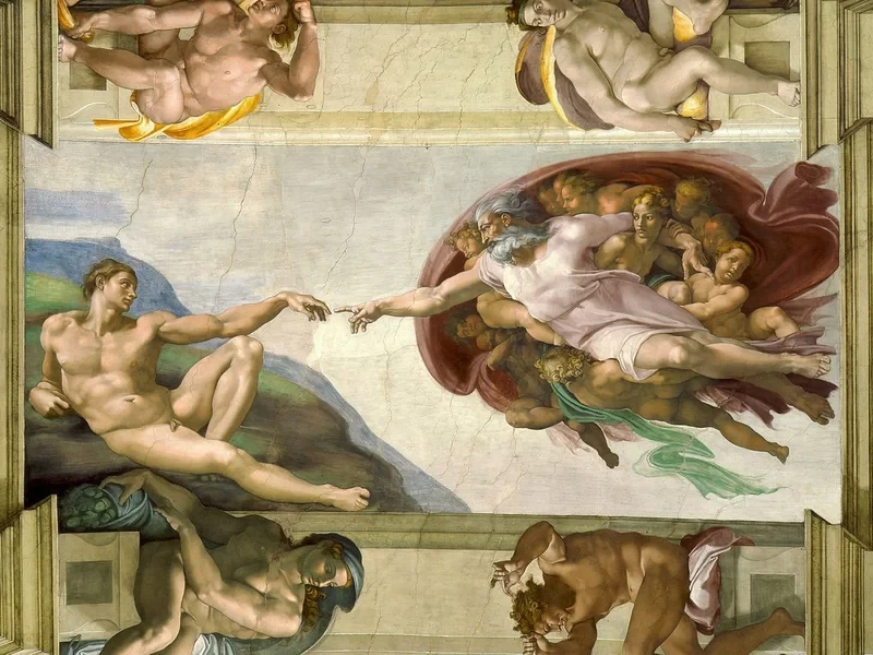 1475-Michelangelo Buonarroti - La creazione di Adamo - Cappella Sistina